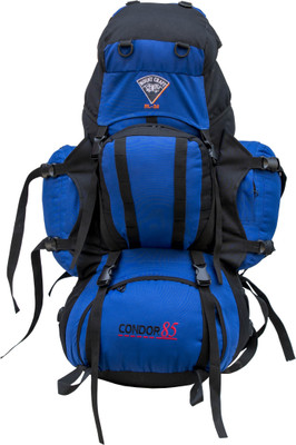 

Mountcraft Rucksack RL 30 Condor 85 Liter for Biking, Traveling, Trekking, Camping, Hiking, Outdoor Adventure, Winter, Army Rucksack - 85(Black, Blue)