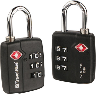 

Travel Blue 2 x TSA Combi Safety Lock(Black)
