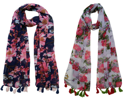 FusFus Printed Chiffon Women Scarf