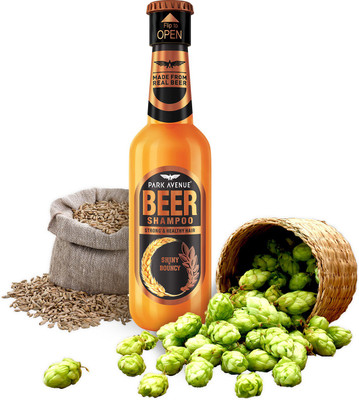 Park Avenue Beer Shiny and Bouncy Shampoo(370 ml)