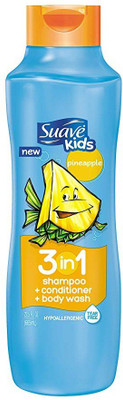 Suave kids 3 in 1 Shampoo conditioner Body wash Pineapple, 665mL(665 ml)