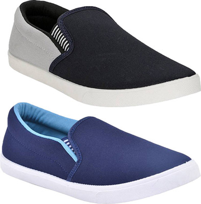 

Aircum Combo Fitman Grey & Blue Loafers For Men(Multicolor