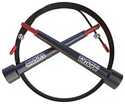 

Master of Muscle Jump Rope - Master Double Unders and Smash Your Workout Speed Skipping Rope(Black, Pack of 1)
