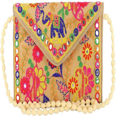 

VYXOO Girls Casual, Formal Multicolor Cotton Sling Bag