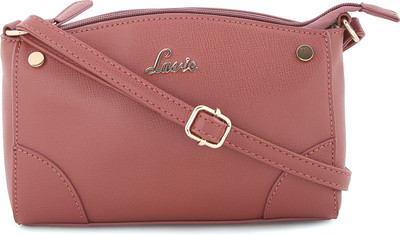 

Lavie Women Evening/Party, Casual Pink Leatherette Sling Bag