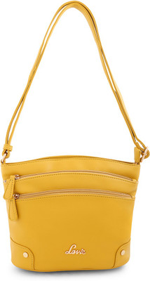 

Lavie Women Casual Yellow PU Sling Bag