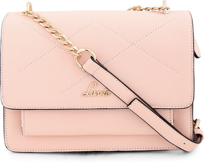 Lavie Women Evening/Party Pink Leatherette Sling Bag