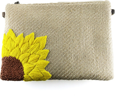 

PRIYAROSE Girls Casual Beige Jute Sling Bag
