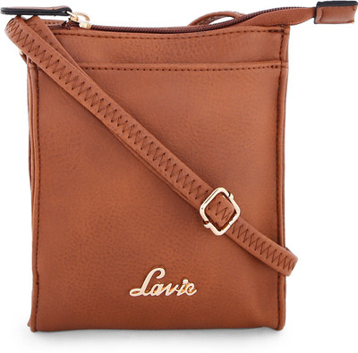 

Lavie Women Casual Brown PU Sling Bag