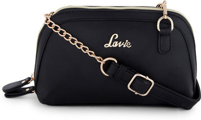 

Lavie Women Casual Black PU Sling Bag
