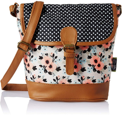 

Kanvas Katha Women Casual Multicolor Canvas Sling Bag