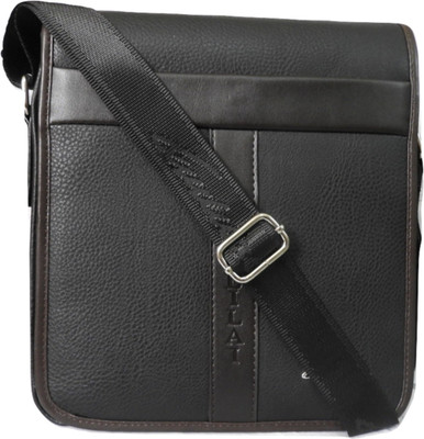 

Avani Men Formal Black Leatherette Messenger Bag