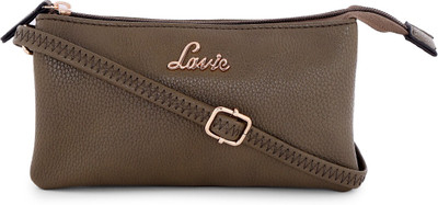

Lavie Women Evening/Party Brown Leatherette Sling Bag