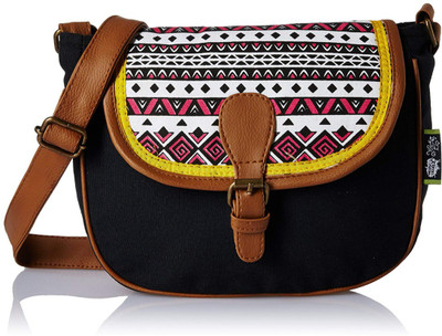 

Kanvas Katha Women Casual Multicolor Canvas Sling Bag