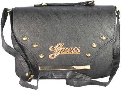 

rasmarket Girls Evening/Party, Casual Black Leatherette Sling Bag