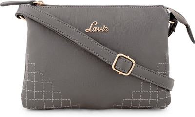 

Lavie Women Casual Grey PU Sling Bag