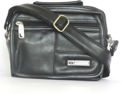 

My Choice Men Formal Black Leatherette Sling Bag