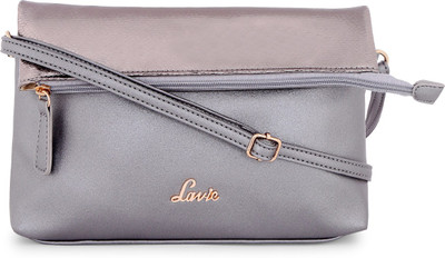 

Lavie Women Evening/Party Grey Leatherette Sling Bag