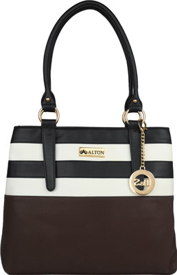 ALTON Girls Casual Black, White PU Shoulder Bag