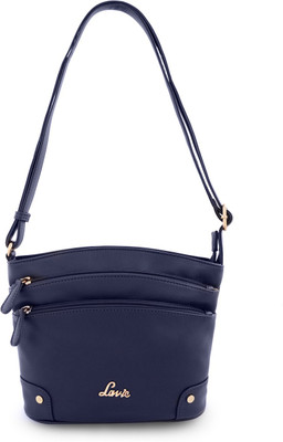 

Lavie Women Casual Blue PU Sling Bag