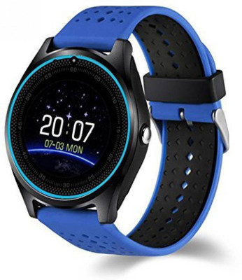 

MOBILE LINK V9 BLUETOOTH SUPPORT SIM & TF CARD BLUE Smartwatch (BLUE Strap REGULAR) BLUE Smartwatch(Blue Strap Free Size)