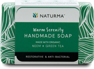 

Naturma Warm Serenity Handmade Soap Organic Neem + Green Tea(125 g)
