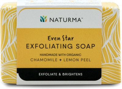 

Naturma Even Star Exfoliating Handmade Soap Organic Chamomile + Lemon Peel(125 g)
