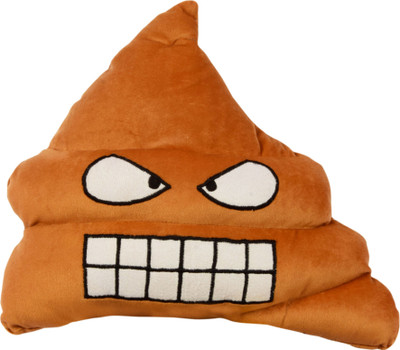 

Vinayaka Fab Stuffed Emoji Emoticon Cushion Poop Shaped Angry Face Toy with Filling Inserts. - 35 cm(Brown)