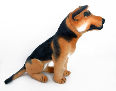 

DINAARKAN HALF SITTING GERMAN SHEPHERD DOG SOFT TOY 50 cm - 50 cm(Brown)