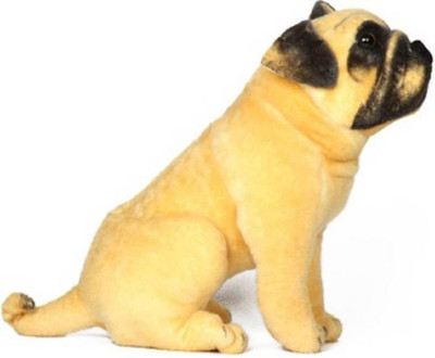 

DINAARKAN HALF SITTING PUG DOG SOFT TOY 26 cm - 26 cm(Brown)