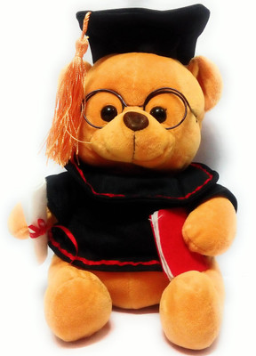 

DINAARKAN EDUCATED POOH WITH A DEGREE SOFT TOY 21 cm - 21 cm(Brown, Black), Black;brown