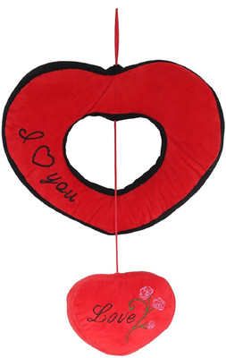

DINAARKAN VALENTINE SPECIAL DOUBLE HANGING HEART SHAPED SOFT TOY WITH SOUND 30 cm - 30 cm(Red)