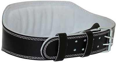 

Faiydashop Leather Padded Weight Lifting Belt For Back Support, Waist Support (Free Size, Black)