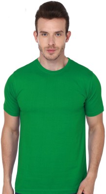 Deccan Store Solid Men Round Neck Green T-Shirt