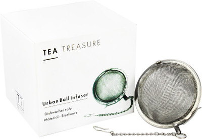 

TeaTreasure Urban Ball Infuser (Medium Size, Stainless steel, Diameter - 5.3 cm) Tea Strainer(Pack of 1)