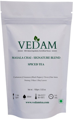 

Vedam Tea Vedam Masala Chai – Signature Blend Spices Masala Tea Pouch(100 g)