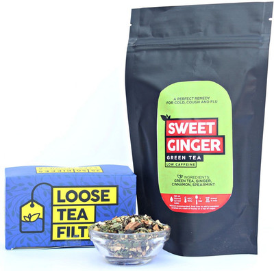 

The Tea Trove Sweet Ginger Tea for Cold & Flu Herbs Herbal Tea(50 g, Pouch)