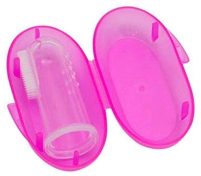 Rozatech Silicone Finger Tooth Brush | Baby finger Brush | Silicone Finger Brush ( 1 Pc ) Soft Toothbrush