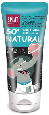 

SPLAT Junior Toothpaste (6-11 Years) 98% Natural Free from SLS/SLES, Mint, Fluorides, Parabens, Petrochemicals (Bubble Gum, Pack of 1) Toothpaste(73 g)