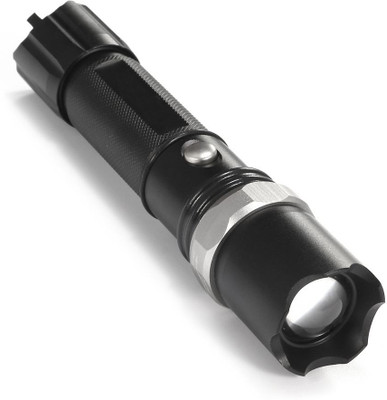 LV 1000m Zoom Torch Tactical Led Rechargeable With 18650 Battery Flashlight Torch Zoom 3 Mode Focus Car/Wall Charger Included With Box Torch Torch(Black : Rechargeable) at flipkart