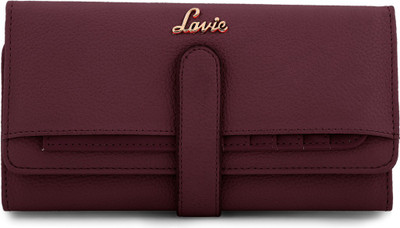 

Lavie Women Evening/Party Purple Artificial Leather Wallet(5 Card Slots), Red