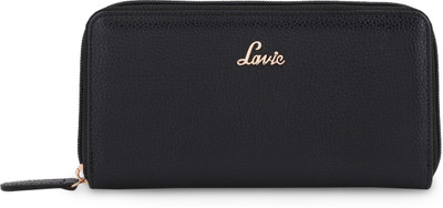 

Lavie Women Casual Black Artificial Leather Wallet(5 Card Slots)