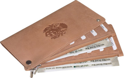 

Style 98 Women Tan Genuine Leather Card Holder(30 Card Slots)