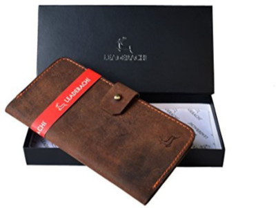 

Leaderchi Men Brown Genuine Leather Wallet(2 Card Slots)