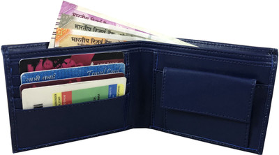 

Wenzest Men Blue Artificial Leather Wallet(4 Card Slots)