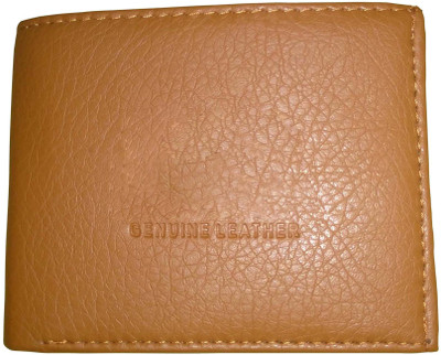 

ATXP Men Beige Genuine Leather Wallet(8 Card Slots), Light brown