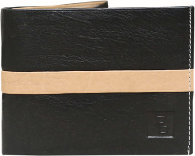 

Probasta Men Black Genuine Leather Wallet(3 Card Slots), Beige;black