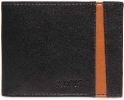 

APSIS Men Black Artificial Leather Wallet(3 Card Slots)