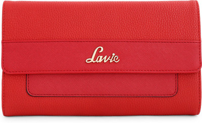 

Lavie Women Evening/Party Red Artificial Leather Wallet(5 Card Slots)