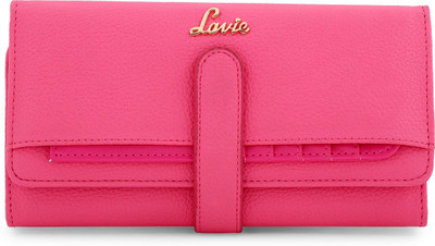 

Lavie Women Evening/Party Pink Artificial Leather Wallet(5 Card Slots)
